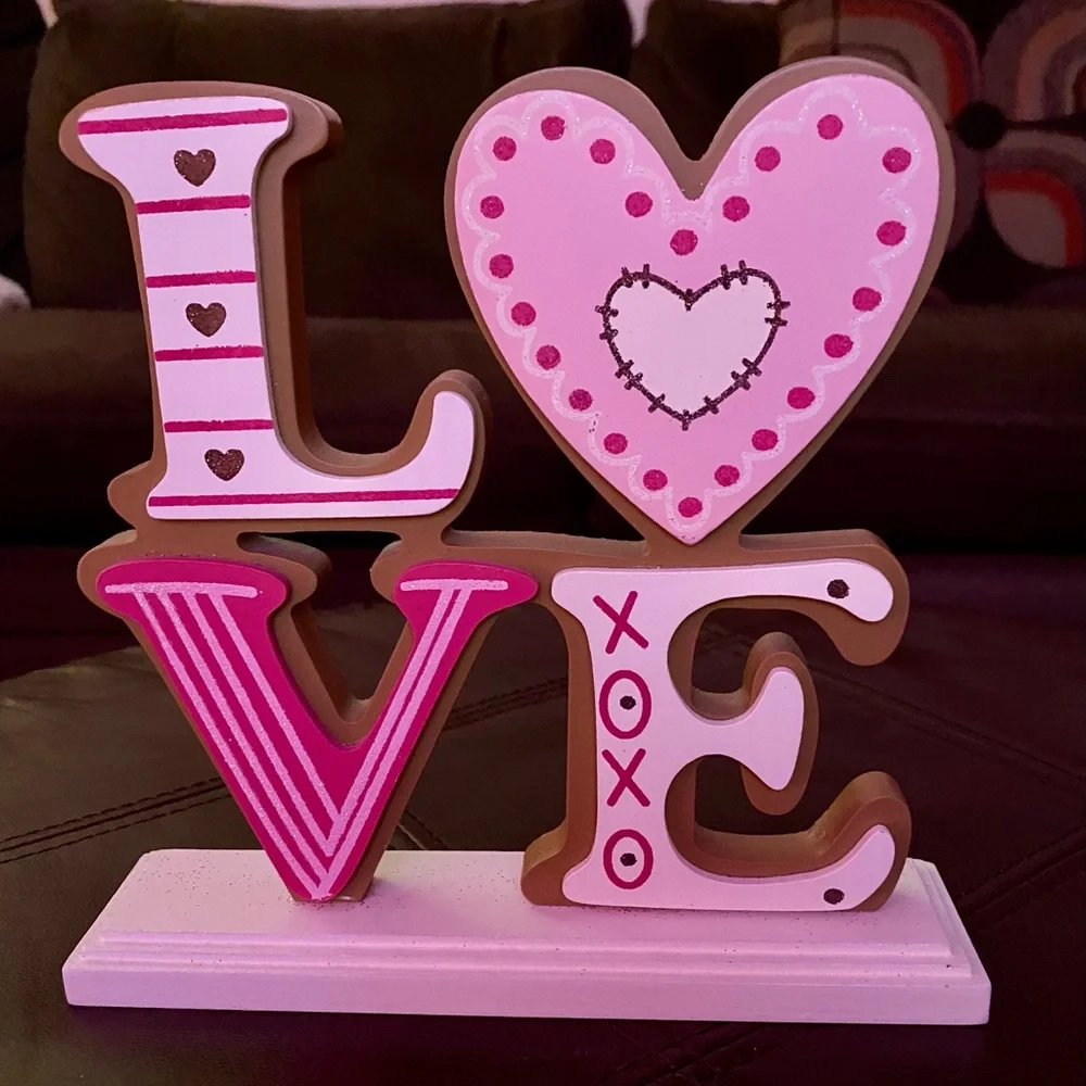 Valentine’s Target LOVE Tabletop Decoration